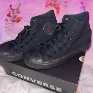 All Black Converse